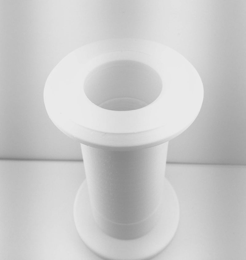 JimysCo 1.20" ID Cable Pass Through Wall Port 3 5/8" - 5 1/4" Wall Thickness (White) - Pass Cables from one Side of a Wall or Barrier to The Other. - Image 4